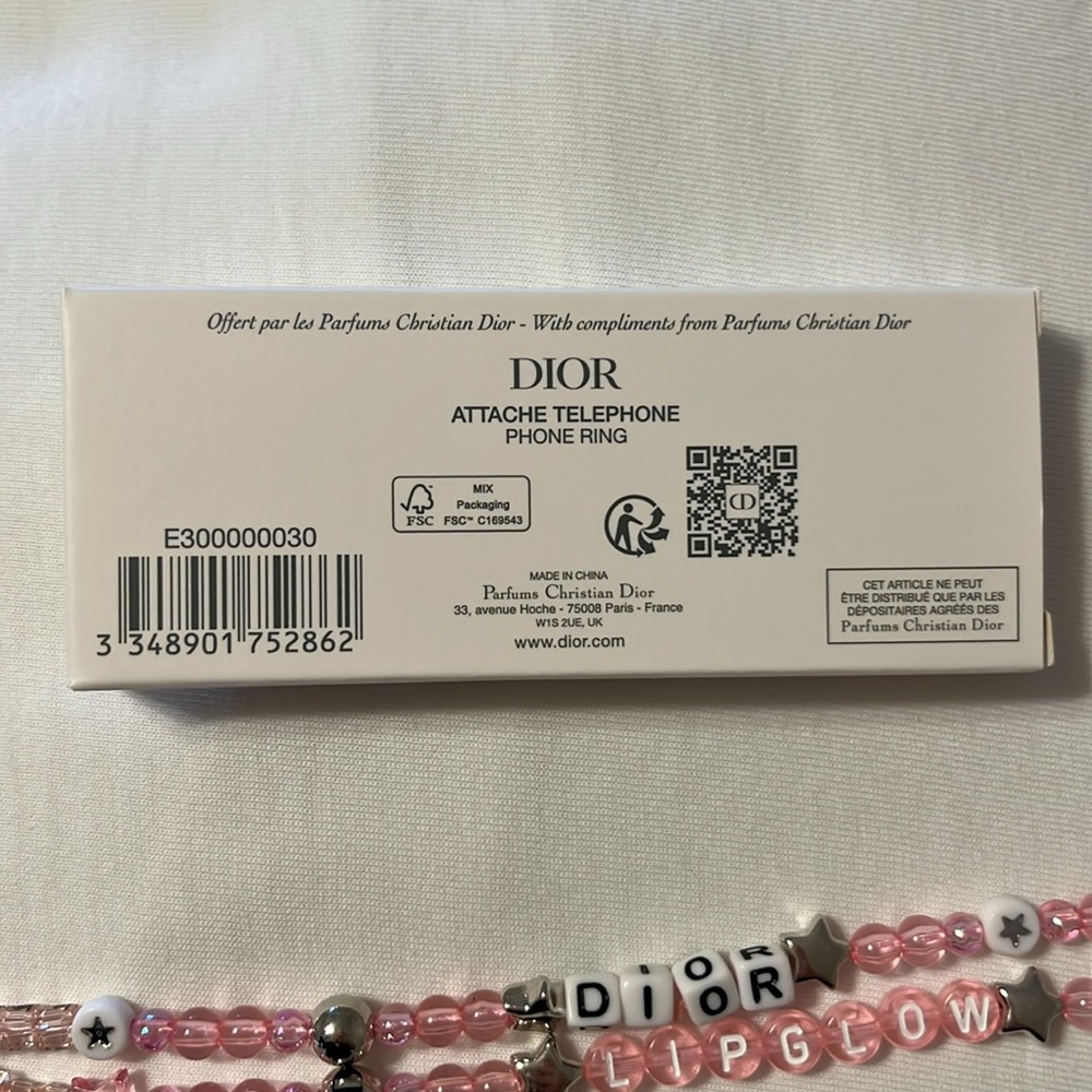 Dior Pink Beaded Phone Strap - Picture 6 of 6